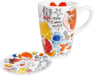 Blond Amsterdam Mok Dog Lover Xl 0,5 LTR 9X9X13,5 CM