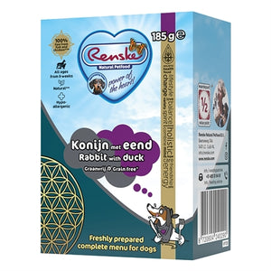 Renske Vers Bereide Maaltijd Eend En Konijn Graanvrij 24X185 Gr