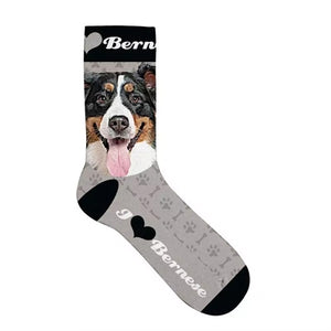 Plenty Gifts Sokken Berner Sennerhond Grijs 33-38