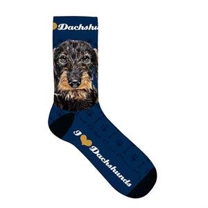 Plenty Gifts Sokken Teckel Donkerblauw 33-38