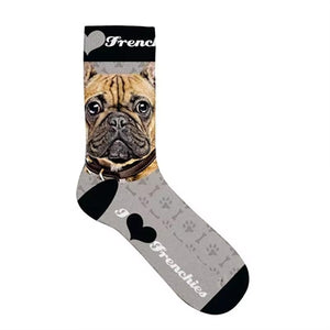 Plenty Gifts Sokken Franse Bulldog Grijs 39-44