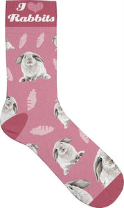 Plenty Gifts Sokken Konijnen Roze 39-44