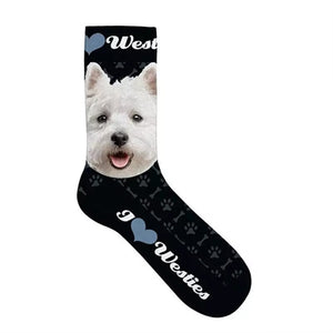 Plenty Gifts Sokken Westie Zwart 33-38