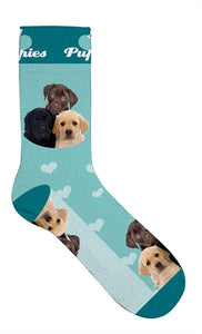 Plenty Gifts Sokken Puppies Blauw 31-36