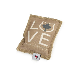 Canadiancat Company Canadian Cat Speelkussen Love Met Catnip Grijs / Beige 10,5X7,5X1 CM