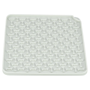 Trixie Lick'n'snack Mat Siliconen Lichtgrijs 20X20 Cm