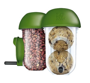 Lona Voersilo Combi D2 Groen Met Voedersilo En Mezenbolsilo 2X450 ML