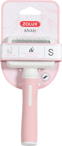 Zolux Anah Slickerborstel Roze / Wit S 7,5X3,5X16,5 CM