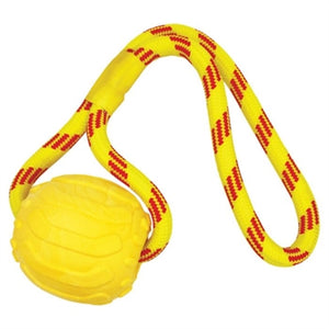 Happy Pet Bal Aan Touw Drijvend Geel 10X8X37 CM