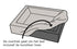 Bia Bed Rib Hoes Hondenmand Grijs Bia-2 60X50X12,5 Cm