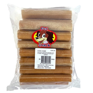 Petsnack Geperste Staaf Met Zalm 5 INCH 12,5 CM 15 MM 25 ST