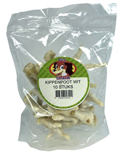 Petsnack Kippenpoten Wit 10 ST