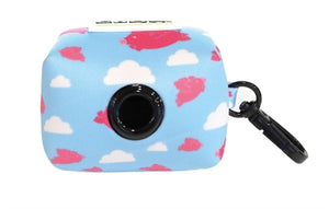 Croci Poepzakhouder Vliegende Varkens Blauw / Roze 6X4 CM