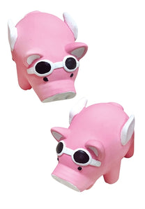 Croci Vliegend Varken Met Ratel Latex 9 CM