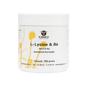 De Groene Os L-Lysine / B6 Hond / Kat 100 Gr