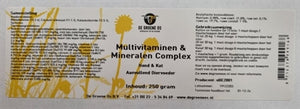 De Groene Os Multivitaminen / Mineralen Complex Hond / Kat 250 Gr