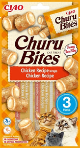 Inaba Churu Bites Cat Chicken Recipe Wraps 3X10 Gr