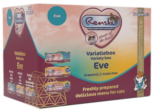 Renske Vers Pate Kat Variatiebox Eve Kip / Kip En Konijn / Tonijn GRAANVRIJ 30X70 GR
