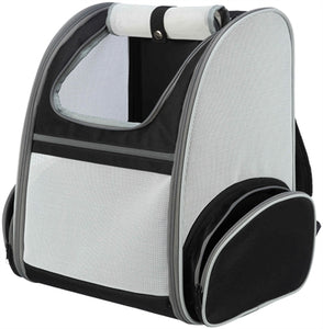 Trixie Hondentas Rugtas Chloe Lichtgrijs / Zwart 39X27X43 Cm