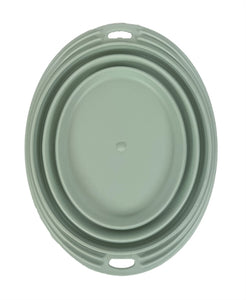 Happy Pet Mad About Pets Voerbak / Drinkbak Opvouwbaar Salie Groen 19X14,5X5,5 CM 500 ML