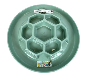 Happy Pet Mad About Pets Voerbak Honingraat Slow Feeder Salie Groen 32X32X6 CM