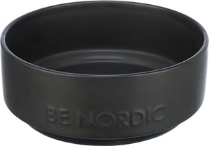 Trixie Be Nordic Voerbak Hond Keramiek / Rubber Zwart 18 Cm