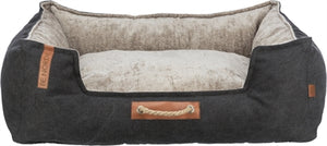 Trixie Be Nordic Hondenmand Fohr Zwart / Zand 80X60X26 Cm