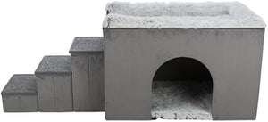 Trixie Hondenmand Huis Harvey Met Trap Grijs / Wit 154X60X60 Cm