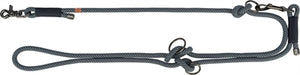 Trixie Soft Rope Hondenriem Verstelbaar Zwart / Grijs 200X1 Cm