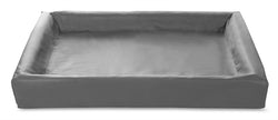 Bia Bed Kunstleer Hoes Hondenmand Grijs Bia-6 100X80X15 Cm