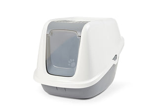 Savic Kattenbak Nestor Giant Wit / Lichtgrijs 75,5X56X55,5 CM