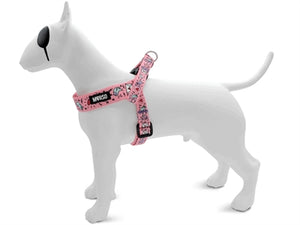 Morso Mini Hondentuig Verstelbaar Gerecycled Sweet Tweet Roze 29-38X2,5 Cm