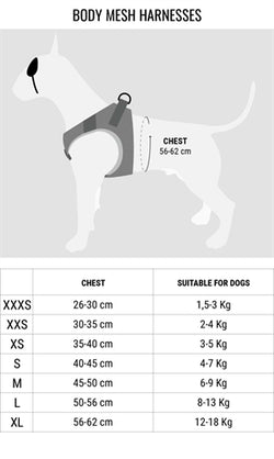 Morso Hondentuig Body Mesh Gerecycled Full Metal Dog Bruin 30-35 Cm