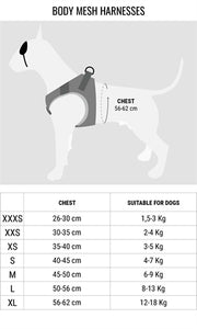 Morso Hondentuig Body Mesh Gerecycled Full Metal Dog Bruin 30-35 Cm