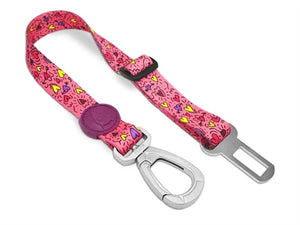 Morso Honden Autogordel Gerecycled Pink Think Roze 40-65X1,5 Cm Tot 20 Kg