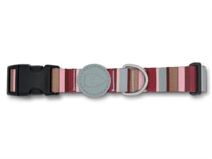 Morso Halsband Hond Gerecycled Skyline Rood / Roze 37-58X2,5 Cm