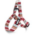 Morso Mini Hondentuig Verstelbaar Gerecycled Skyline Rood / Roze 29-38X2,5 Cm