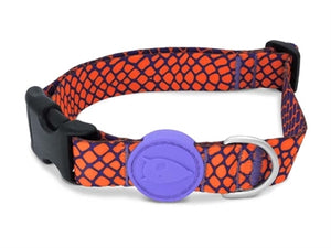 Morso Halsband Hond Gerecycled Urban Lizard Rood 43-70X2,5 CM