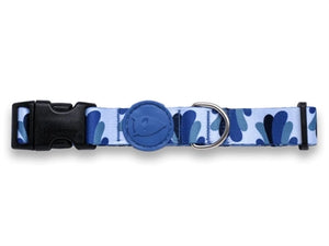 Morso Halsband Hond Gerecycled Splash Blauw 30-42X1,5 Cm