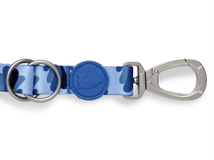 Morso Hondenriem Verstelbaar Gerecycled Splash Blauw 65-200X2,5 Cm 20-80 Kg