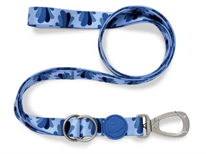 Morso Hondenriem Verstelbaar Gerecycled Splash Blauw 65-200X2,5 Cm 20-80 Kg