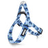 Morso Mini Hondentuig Verstelbaar Gerecycled Splash Blauw 32-41X2,5 Cm