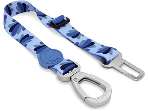 Morso Honden Autogordel Gerecycled Splash Blauw 40-65X2,5 Cm Tot 80 Kg