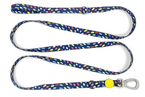 Morso Hondenriem Verstelbaar Gerecycled Color Invaders Paars 65-200X2,5 Cm 20-80 Kg