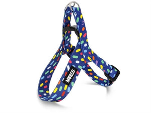 Morso Mini Hondentuig Verstelbaar Gerecycled Color Invaders Paars 29-38X2,5 Cm