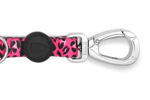 Morso Hondenriem Verstelbaar Gerecycled Bubble Leo Roze 65-200X2,5 Cm 20-80 Kg