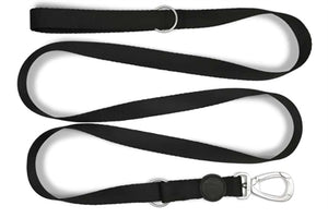 Morso Hondenriem Verstelbaar Gerecycled Pureness Zwart 65-200X2,5 Cm 20-80 Kg