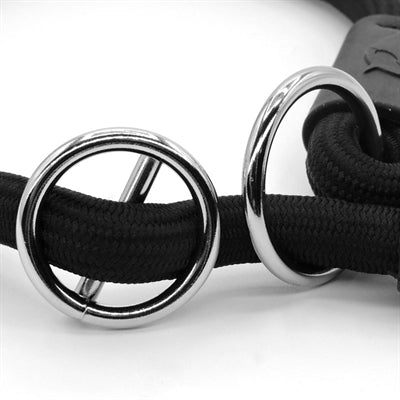 Morso Half Slip Halsband Hond Soft Rope Gerecycled Black Zwart 50X1 CM