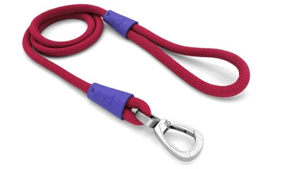 Morso Hondenriem Regular Rope Gerecycled Red Velvet Rood 120X1 CM
