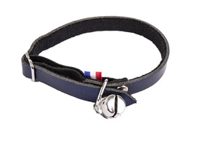 Martin Halsband Kat Dakota Leer Blauw 30X1 CM